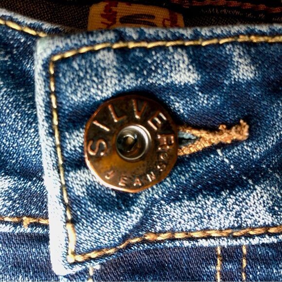 Silver Jeans Suki Mid Rise Bootcut Jeans in Blue Wash Women’s 29/30 - Picture 5 of 14